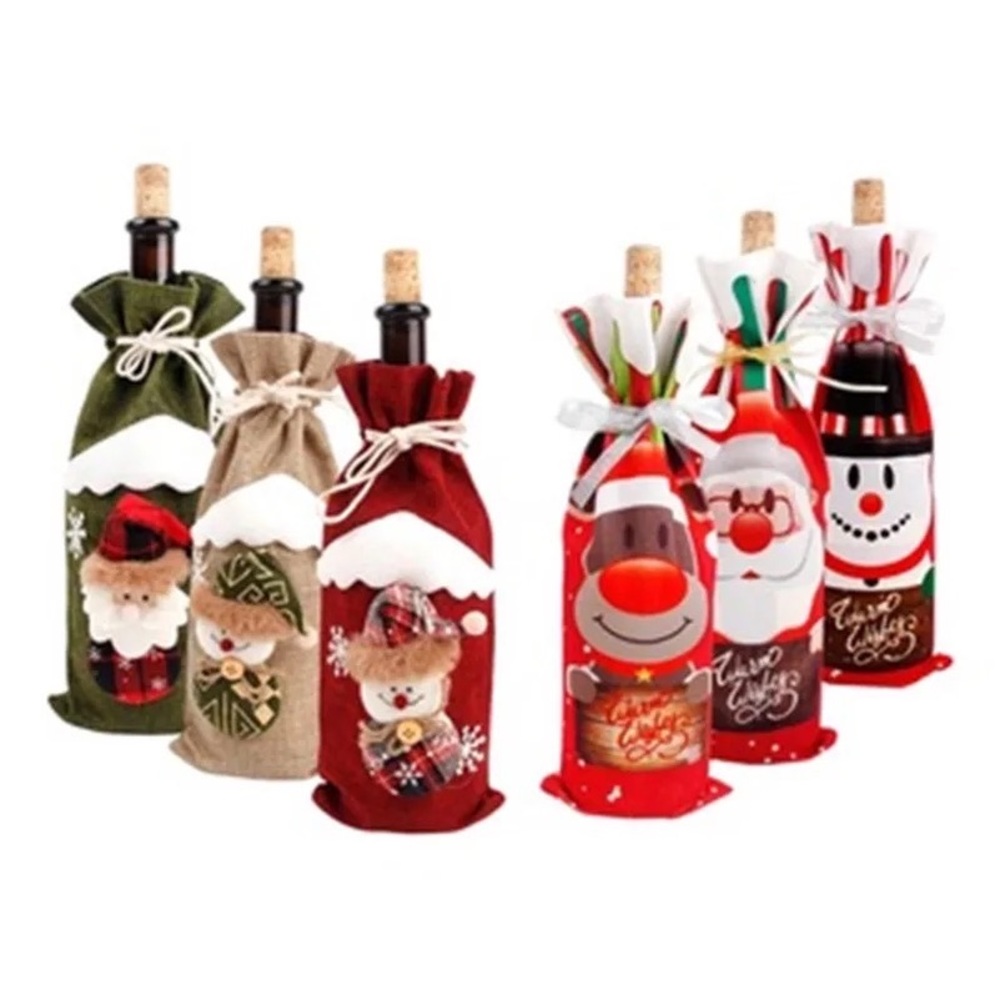 Set of 10 Mix Wine Bottle Covers Gift Bag,Wine Cozy,Christ…